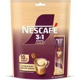 Nestle Nescafe 3ü1 Arada Gold Yoğun 10'lu Çoklu Paket 10x 17,6 g