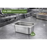 Net Çelik Gastronom Küvet Gn 1/4-200