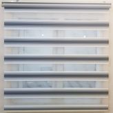 Net Perde Gri Renk Geçişli Pliseli Zebra Perde Ofis Ev Mutfak - 130 x 280 cm