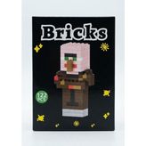 Netavantaj Minercraft Köylü Figürü Bricks 3D Mini Pixel Blok Yapım Set
