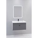 Netdeko Alice 80 Cm Banyo Dolabı Cmr Aynalı - Boy Dolap Hariç Beyaz