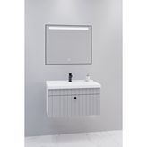 Netdeko Alice 80 Cm Banyo Dolabı Lvn Aynalı - Boy Dolap Hariç Beyaz
