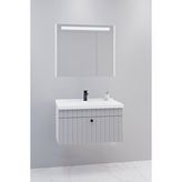Netdeko Alice 80 Cm Banyo Dolabı Npl Aynalı - Boy Dolap Hariç Beyaz