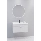 Netdeko Alice 80 Cm Banyo Dolabı Orz Aynalı - Boy Dolap Hariç Beyaz