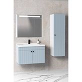 Netdeko Avien 80 Cm Banyo Dolabı Npl Aynalı - Boy Dolap Dahil Beyaz
