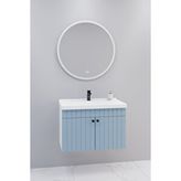 Netdeko Avien 80 Cm Banyo Dolabı Orz Aynalı - Boy Dolap Hariç Beyaz