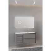 Netdeko Linze 120 Cm Banyo Dolabı - Antrasit