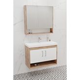 Netdeko Samba 80 Cm Banyo Dolabı - Boy Dolap Hariç Dorado / Beyaz
