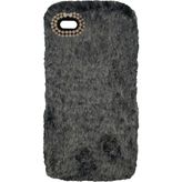 Nettech Apple iPhone 5s Uyumlu Peluş Arka Koruma Kılıf - Siyah