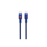 Nettech NT-DC32 60 W Plastik 100 cm Mavi Type-C to Type-C Şarj ve Data Kablosu