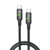Nettech NT-DC40 60 W Plastik 100 cm Siyah Type-C to Type-C Şarj ve Data Kablosu
