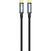 Nettech NT-DC49 USB 3.2 20 Gbps Plastik 100 cm Siyah Type-C to Type-C Şarj ve Data Kablosu