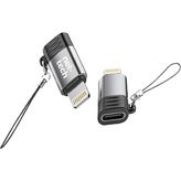 Nettech NT-OT09 Type-C to Siyah Lighting Dönüştürücü