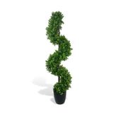 Nettenevime Yapay Ağaç Spiral Şimşir Ağacı 130cm Salon Bitkisi Düz Yeşil