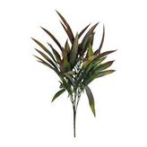 Nettenevime Yapay Çiçek Bambu Grass Kahverengi 40cm Demet Garnitür Aradal Dekoratif Yapay Bitki Yeşil