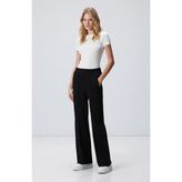 Network Black Wide-Leg Basic Sweatpants - Siyah - XS
