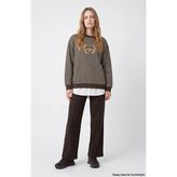 Network Dark Brown Wide-Leg Basic Sweatpants - Kahverengi - XS