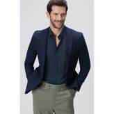Network Lacivert Armürlü Ceket