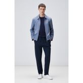 Network Lacivert Duble Paça Diyagonal Örme Jogger Pantolon