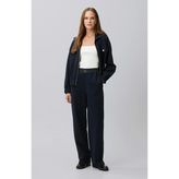 Network Navy Glitter Striped Sweatpants - Lacivert