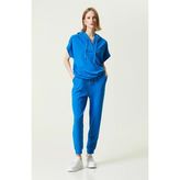 Network Saxe Blue Elastic Cuff Sweatpants - Saks - XS