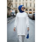 Neva Style Ekru Tesettür Tunik 30644E