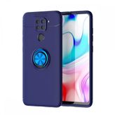 Nevarium Dtech Xiaomi Redmi Note 9 Uyumlu Kılıf Yüzüklü Silikon Range Mavi