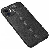 Nevarium iPhone 12 Mini Focus Deri Görünümlü Silikon Kılıf Kapak
