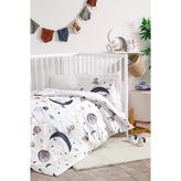 Nevresim Takımı Ranforce Bebe Krem Cute Space