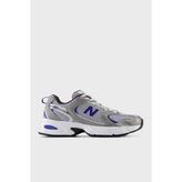 New Balance Logolu File Detaylı Sneaker Ayakkabı Bayan Ayakkabı U530ADE - Mavi - Beyaz