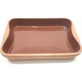 New Global Stil Toprak Güveç Kabı 32X23X5CM Yüksek Ateşe Dayanıklı Dikdörtgen Toprak Güveç Fırın Tepsisi