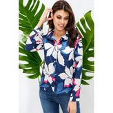 New Laviva Kadın Polyester Gömlek - 40 - Lacivert