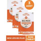 New Life B12 Plus Methylcobalamin 3x30 Dilaltı Tablet