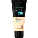 New York Fit Me Matte+Poreless Fondöten - 105 Natural Ivory (30 Ml) - --
