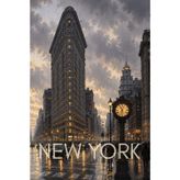 NEW YORK NOTEBOOK: Flatiron Building Sharp Angles, Timeless Vision. 27Lines