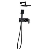 Newarc 851141B Siyah Silver Ankastre Banyo Batarya Seti