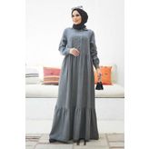 Neways 6593- Denim Elbise Gri