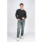 Newdwade Erkek O Yaka Sweatshirt Antrasit