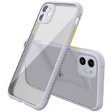 Newface iPhone 12 Mini Miami Şeffaf Silikon - Lila Kılıf