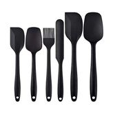 Newk Dayanıklı Silikon Spatula Seti, 6 Parça Set, Yapışmaz Kauçuk Spatula Mutfak Gereçleri Paslanmaz Çelik Çekirdekli, Pişirme ve Karıştırma, Bulaşık Makinesinde Yıkanabilir Fırın, Siyah - standart