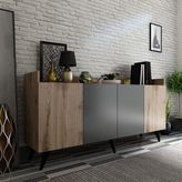 Newline Mobilya Bremen Konsol Çırağan-Antrasit 160 cm