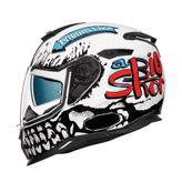 Nexx SX-100 Beyaz Big Shot Kapalı Motosiklet Kask