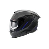 Nexx Y.100R React Mat Siyah-Mavi Kask - L
