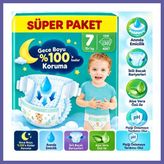Nida Aktif Bebek Süper Paket Bebek Bezi 7 Beden 30 Adet Nıda