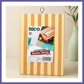 Nida Bambu Kesme Tahtası 24X34X1.3 cm - Metal Kulplu Nıda
