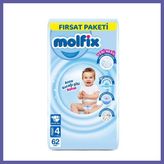 Nida Bebek Bezi Fırsat Paketi 4 Beden 7-14 kg 62 Adet Nıda - 4 Beden (7 - 14 kg)