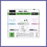 Nida Natural Double Soft Bebek Bezi Ultra Paket 4 Beden 100 Adet Nıda