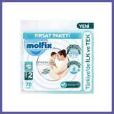 Nida Premium Bebek Bezi Fırsat Paketi 2 Beden 3-6 kg 70 Adet Nıda - 2 beden (3 - 6 kg)