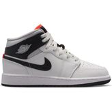 Nike Air Jordan 1 Mid Gs Gri Basketbol Ayakkabısı DQ8423-109 - Beyaz