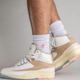 Nike Air Jordan 2 Retro Chicago Leather Sneaker Hakiki Deri Bilekli Günlük Krem Sütlü Kahve Unisex Spor Ayakkabı